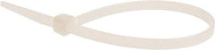 Value Collection - 8" Long Natural (Color) Nylon Standard Cable Tie - 50 Lb Tensile Strength, 54mm Max Bundle Diam - Benchmark Tooling