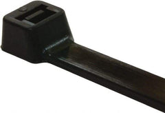 Value Collection - 8" Long Black Nylon Standard Cable Tie - 18 Lb Tensile Strength, 55mm Max Bundle Diam - Benchmark Tooling