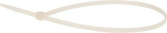 Value Collection - 14.6" Long Natural (Color) Nylon Standard Cable Tie - 50 Lb Tensile Strength, 106mm Max Bundle Diam - Benchmark Tooling