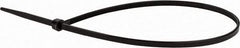 Value Collection - 11.4" Long Black Nylon Standard Cable Tie - 40 Lb Tensile Strength, 82mm Max Bundle Diam - Benchmark Tooling