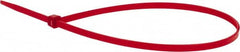 Value Collection - 14.6" Long Red Nylon Standard Cable Tie - 50 Lb Tensile Strength, 106mm Max Bundle Diam - Benchmark Tooling