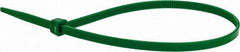 Value Collection - 11" Long Green Nylon Standard Cable Tie - 50 Lb Tensile Strength, 81mm Max Bundle Diam - Benchmark Tooling