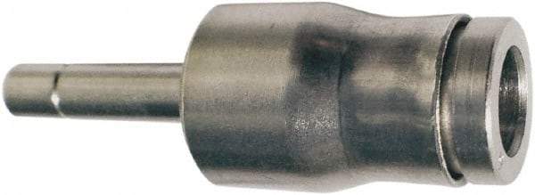 Legris - 6 x 4mm Outside Diam, Nickel Plated Brass Push-to-Connect Tube Plug-In Expander - 435 Max psi, Tube to Stem Connection, FKM O-Ring - Benchmark Tooling