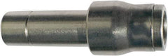 Legris - 6 x 10mm Outside Diam, Nickel Plated Brass Push-to-Connect Tube Plug-In Reducer - 435 Max psi, Tube to Stem Connection, FKM O-Ring - Benchmark Tooling