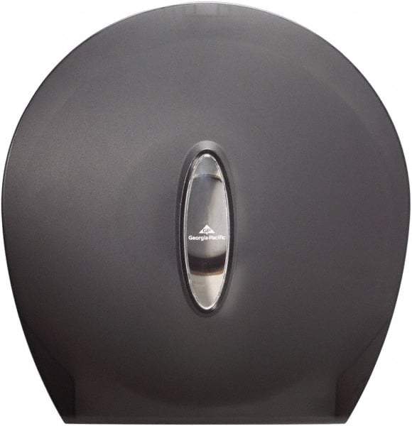 Georgia Pacific - Jumbo Single Roll Plastic Toilet Tissue Dispenser - 13-11/16" Wide x 14-9/32" High x 5-3/4" Deep, Gray - Benchmark Tooling