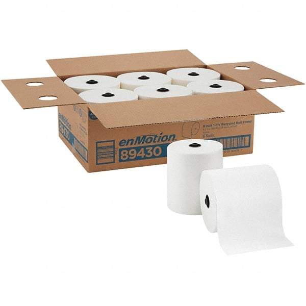 Georgia Pacific - Hard Roll of 1 Ply White Paper Towels - 8-1/4" Wide, 700' Roll Length - Benchmark Tooling