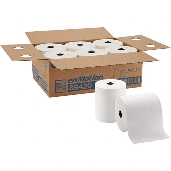 Georgia Pacific - Hard Roll of 1 Ply White Paper Towels - 8-1/4" Wide, 700' Roll Length - Benchmark Tooling