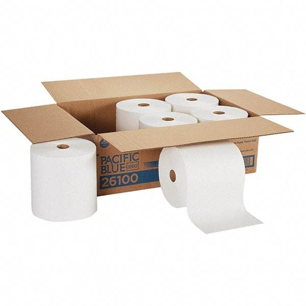 Georgia Pacific - Hard Roll of 1 Ply White Paper Towels - 7-7/8" Wide, 1,000' Roll Length - Benchmark Tooling