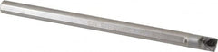 Kennametal - 0.6" Min Bore Diam, 8" OAL, 1/2" Shank Diam, L-RNE Indexable Boring Bar - N.1L Insert, Clamp Holding Method - Benchmark Tooling