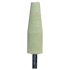 ‎3/4″ × 2-1/2″ 1/4″ Spindle Quantum Mounted Point A1 80 Grit Ceramic Alumina - Benchmark Tooling