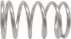 Associated Spring Raymond - 36mm OD, 4mm Wire, 250mm Free Length, Compression Spring - 20.45 Lb Spring Rating, 555.29 N Max Work Load, Stainless Steel - Benchmark Tooling