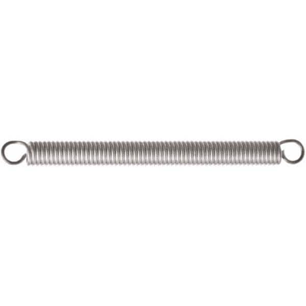 Associated Spring Raymond - 14mm OD, 136.61 N Max Load, 52.7mm Max Ext Len, Stainless Steel Extension Spring - Benchmark Tooling