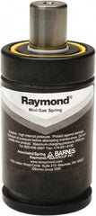 Associated Spring Raymond - M6 Fill Port, M6 Mt Hole, 15mm Rod Diam, 38mm Diam, 63.5mm Max Stroke, Black Nitrogen Gas Spring Cylinder - 113.5mm Body Length, 177mm OAL, 790 Lb Full Stroke Spring Force, 725 psi Initial Charge - Benchmark Tooling