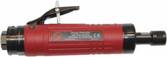 Chicago Pneumatic - 1/4" Collet, Straight Handle, Air Angle Die Grinder - 18,000 RPM, Rear Exhaust, 38.1 CFM, 1.2 hp, 90 psi, 9.5mm Inlet - Benchmark Tooling