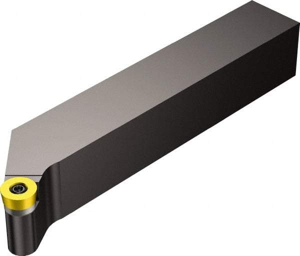 Sandvik Coromant - SRSCR/L, Left Hand Cut, 25mm Shank Height x 25mm Shank Width, Neutral Rake Indexable Turning Toolholder - 150mm OAL, RCMT 10 T3 M0 Insert Compatibility, Series CoroTurn 107 - Benchmark Tooling