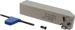 Iscar - External Thread, 0.3937" Max Depth of Cut, 1.5mm Min Groove Width, 135mm OAL, Right Hand Indexable Grooving Cutoff Toolholder - 25mm Shank Height x 25mm Shank Width, PENTA 34.. Insert Style, PCH Toolholder Style, Series PentaCut - Benchmark Tooling