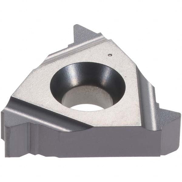 Iscar - 16EL External Left Hand 10 UN Laydown Threading Insert - Grade IC908, TiAlN Coated Carbide, 9.53mm Inscribed Circle - Benchmark Tooling