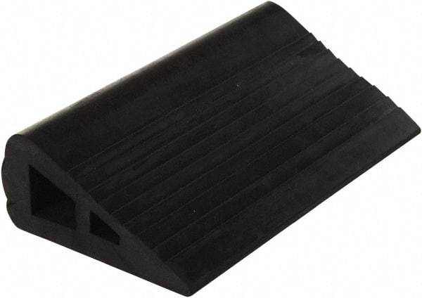 Vestil - 12" Wide x 3" High x 6-1/2" Deep, Rubber Wheel Chock - Benchmark Tooling