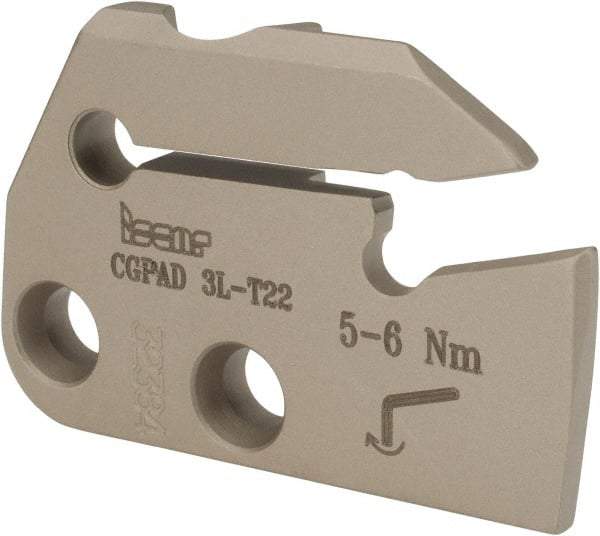 Iscar - 0.1102 to 0.157" Groove Width, 0.866" Max Depth of Cut, Left Hand Cut, Indexable Grooving Blade - GIF.., GIM.., GIP.., TIP.. Insert Style, Series Cut Grip - Benchmark Tooling