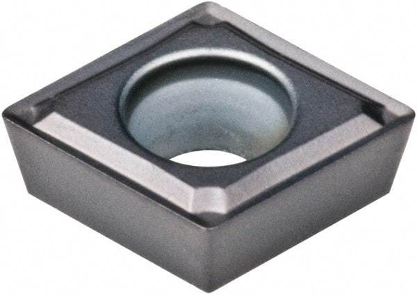 Kennametal - CPMT32.52 FW Grade KCU10 Carbide Turning Insert - AlTiN Finish, 80° Diamond, 3/8" Inscr Circle, 5/32" Thick, 1/32" Corner Radius - Benchmark Tooling