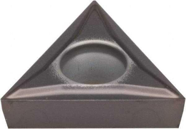 Kennametal - TCGT32.51 LF Grade KCU10 Carbide Turning Insert - AlTiN Finish, 60° Triangle, 3/8" Inscr Circle, 5/32" Thick, 1/64" Corner Radius - Benchmark Tooling