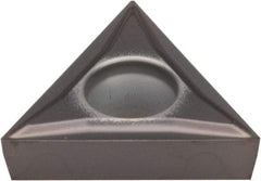 Kennametal - TCGT32.51 LF Grade KCU10 Carbide Turning Insert - AlTiN Finish, 60° Triangle, 3/8" Inscr Circle, 5/32" Thick, 1/64" Corner Radius - Benchmark Tooling