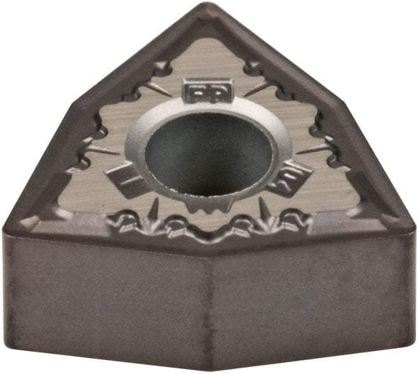 Kennametal - WNMG432 FP Grade KCU10 Carbide Turning Insert - AlTiN Finish, 80° Trigon, 1/2" Inscr Circle, 3/16" Thick, 1/32" Corner Radius - Benchmark Tooling