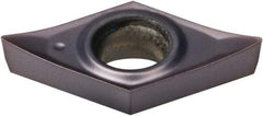 Kennametal - DCGT32.52 HP Grade KCU10 Carbide Turning Insert - AlTiN Finish, 55° Diamond, 3/8" Inscr Circle, 5/32" Thick, 1/32" Corner Radius - Benchmark Tooling