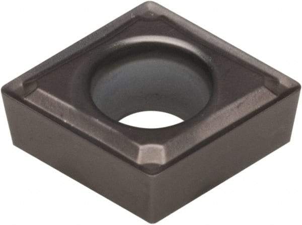 Kennametal - CCMT32.52 FW Grade KCU10 Carbide Turning Insert - AlTiN Finish, 80° Diamond, 3/8" Inscr Circle, 5/32" Thick, 1/32" Corner Radius - Benchmark Tooling