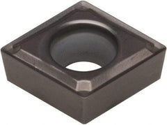 Kennametal - CCMT32.52 FW Grade KCU10 Carbide Turning Insert - AlTiN Finish, 80° Diamond, 3/8" Inscr Circle, 5/32" Thick, 1/32" Corner Radius - Benchmark Tooling