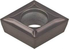 Kennametal - CPGT21.50 LF Grade KCU10 Carbide Turning Insert - AlTiN Finish, 80° Diamond, 1/4" Inscr Circle, 3/32" Thick, 0.004" Corner Radius - Benchmark Tooling
