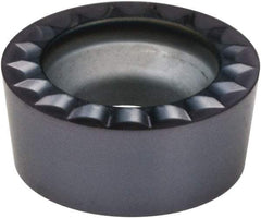 Kennametal - RCGH43 MP Grade KCS10 Carbide Turning Insert - AlTiN Finish, Round, 1/2" Inscr Circle, 3/16" Thick - Benchmark Tooling