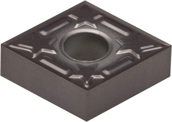 Kennametal - CNGG430.5 01 Grade KCU10 Carbide Turning Insert - AlTiN Finish, 80° Diamond, 1/2" Inscr Circle, 3/16" Thick, 0.008" Corner Radius - Benchmark Tooling