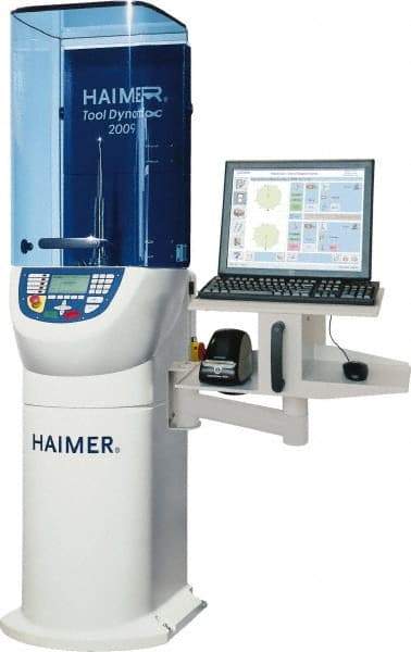 HAIMER - 43" Long x 32" Wide x 32" High, 15" Diam Capacity, 120V Power Source, Balancing Machine - 16" Height Measuring Capacity, HSK, SK, BT, CAT, BBT, Capto, KM - Benchmark Tooling