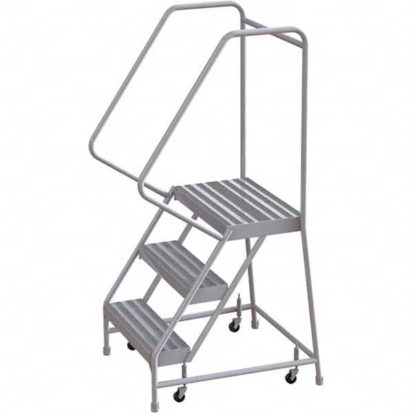 TRI-ARC - Rolling & Wall Mounted Ladders & Platforms Type: Rolling Warehouse Ladder Style: Rolling Safety Ladder - Benchmark Tooling