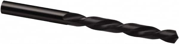 Guhring - 8.4mm 118° High Speed Steel Jobber Drill - Bright Finish, Left Hand Cut, Spiral Flute, 117mm OAL, Cone Relief Point - Benchmark Tooling