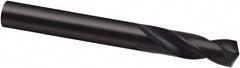 Guhring - 19/32" 130° Spiral Flute Cobalt Screw Machine Drill Bit - Oxide Finish, Right Hand Cut, 58mm Flute Length, 115mm OAL, Cone Relief Point, Straight Shank - Benchmark Tooling