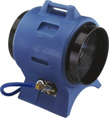 Schaefer Ventilation Equipment - 12" Inlet, Pneumatic Ventilation Fan - 1.5 hp, 2,063 CFM, Explosion Proof, 220 Max Voltage Rating - Benchmark Tooling