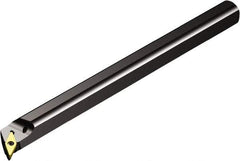 Sandvik Coromant - 1.5787" Min Bore Diam, 12" OAL, 1-1/4" Shank Diam, A..SVPBR/L Indexable Boring Bar - Screw-On Holding Method - Benchmark Tooling