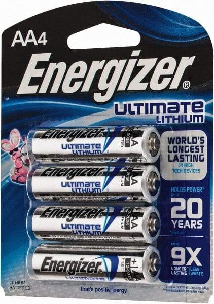 Energizer - Size AA, Lithium, Photo Battery - 1.5 Volts, Flat Terminal, FR6 - Benchmark Tooling