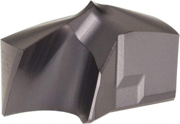 Kennametal - Series KSEM Plus, 25.4mm Diam Grade KCPM45 140° Replaceable Drill Tip - Carbide, TiAlN Finish, 5 Seat Size - Benchmark Tooling