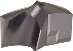 Kennametal - Series KSEM Plus, 25.4mm Diam Grade KCPM45 140° Replaceable Drill Tip - Carbide, TiAlN Finish, 5 Seat Size - Benchmark Tooling