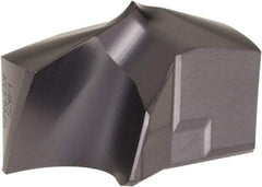 Kennametal - Series KSEM Plus, 1-1/32" Diam Grade KCPM45 140° Replaceable Drill Tip - Carbide, TiAlN Finish, 6 Seat Size - Benchmark Tooling