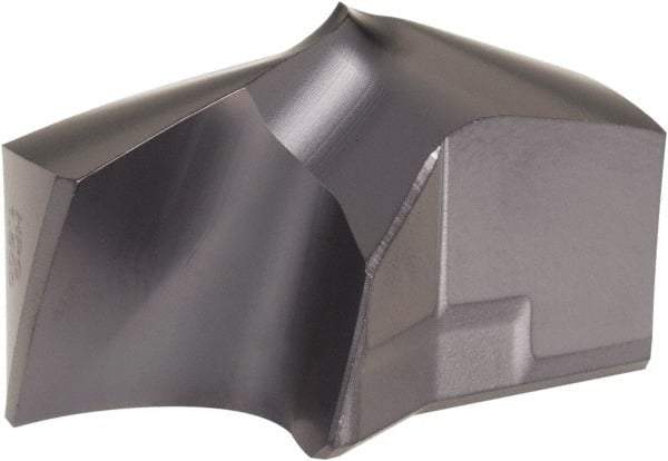 Kennametal - Series KSEM Plus, 1-1/2" Diam Grade KCPM45 140° Replaceable Drill Tip - Carbide, TiAlN Finish, 10 Seat Size - Benchmark Tooling