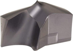 Kennametal - Series KSEM Plus, 1-1/2" Diam Grade KCPM45 140° Replaceable Drill Tip - Carbide, TiAlN Finish, 10 Seat Size - Benchmark Tooling