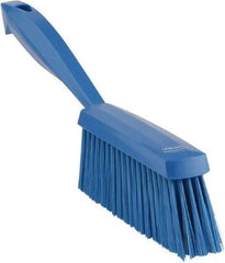 Vikan - 14" OAL, Polyester Staple Set Bench Brush - 2" Bristle Length, 6-3/8" Long Head, Blue - Benchmark Tooling