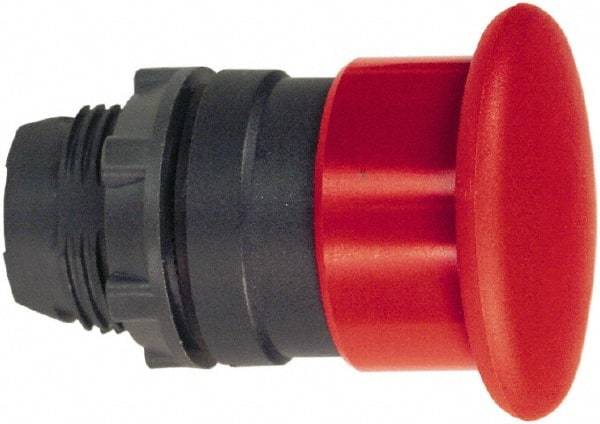 Schneider Electric - 22mm Mount Hole, Extended Mushroom Head, Pushbutton Switch Only - Round, Red Pushbutton, Nonilluminated, Momentary (MO) - Benchmark Tooling