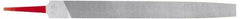 Simonds File - 12" Long, Smooth Cut, Mill American-Pattern File - Single Cut, Tang - Benchmark Tooling