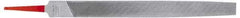 Simonds File - 4" Second Cut American Pattern Half Round File - Double Cut, with Tang - Benchmark Tooling