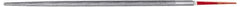 Simonds File - 10" Long, Second Cut, Round American-Pattern File - Double Cut, Tang - Benchmark Tooling